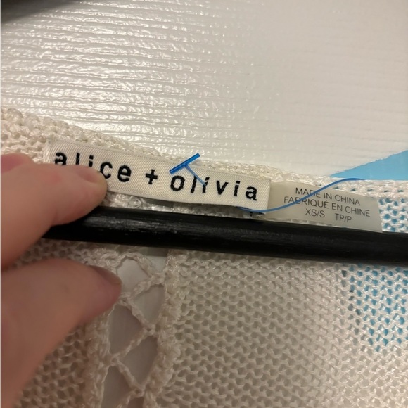 Alice + Olivia Swim Coverup Kaftan Poncho 80% Linen Extra Small/ Small - Picture 3 of 6